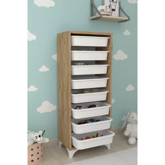 MOBILJE DORA CABINET WITH 8 BASKETS - PINE