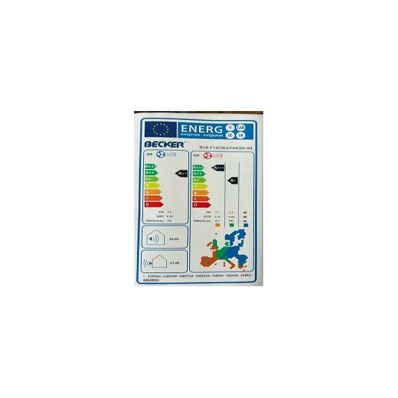 Kondicioner Becker BCK-F12C5E4/FAR3DI-B8 12000BTU Inverter A+++/A++, 3 imazh