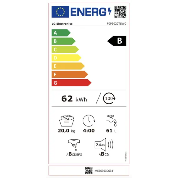 Lavatrice  LG F0P3020TSWC 20 Kg 1000 Rpm B, 4 imazh