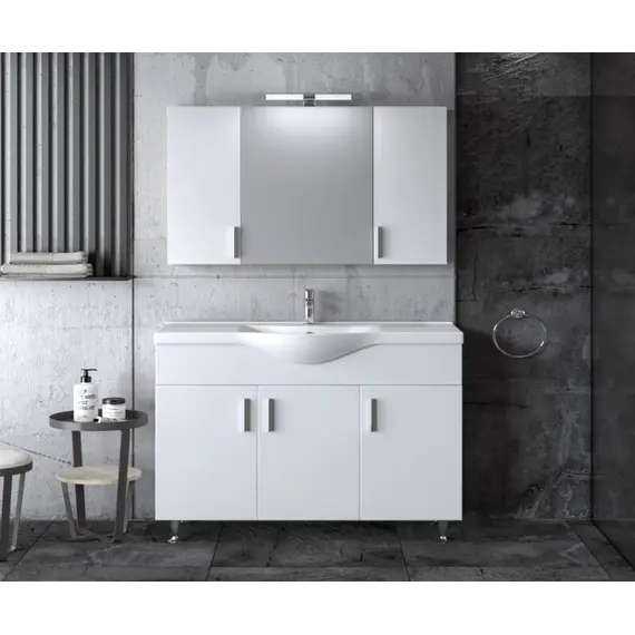 Mobilje Hidrosanitare Modeli SIENA WHITE GLOSS 100x45cm