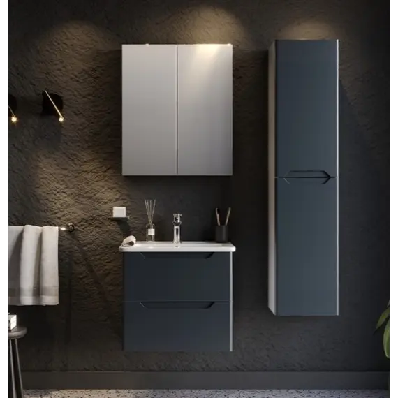 Mobilje Hidrosanitare Modeli PERLA MATTE ANTHARTICE 60x45cm