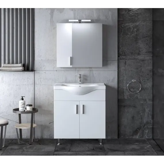 Mobilje Hidrosanitare Modeli SIENA WHITE GLOSS 75x45cm