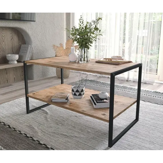 MOBILJE 50X90 CM METAL COFFEE TABLE - BENDIR, 2 imazh