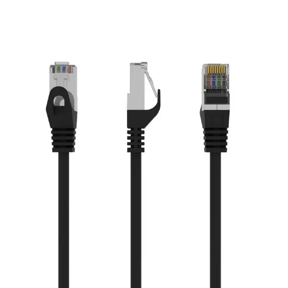 Kabllo GEMBIRD FTP Cat6 Patch Cord, E Zezë, 2 m (PP6-2M/BK), 2 imazh