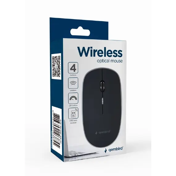 MOUSE GEMBIRD WIRELESS MUSW-4B-01, 4 imazh