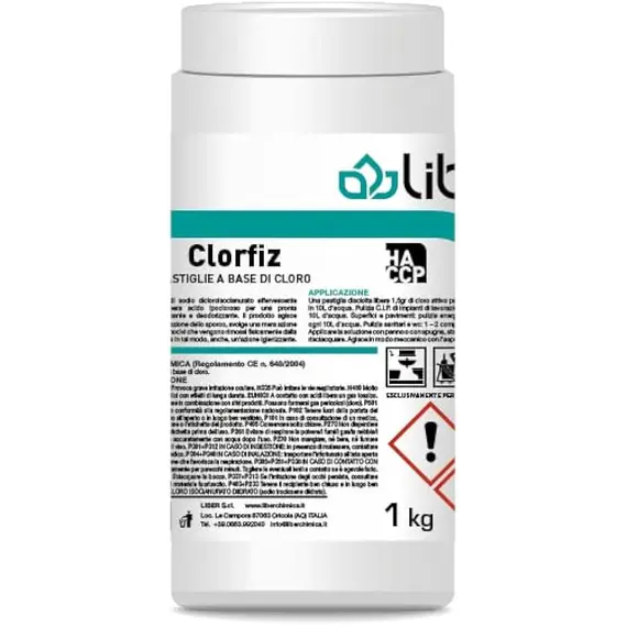 Tableta higjenizues me baze klori CLORFIZ 1 kg
