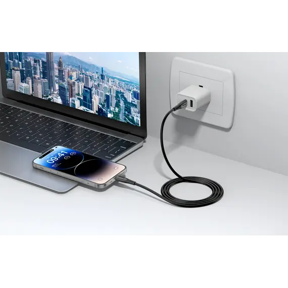 KABELL FUEGO FG182C TYPE-C TO TYPE-C, 3 imazh