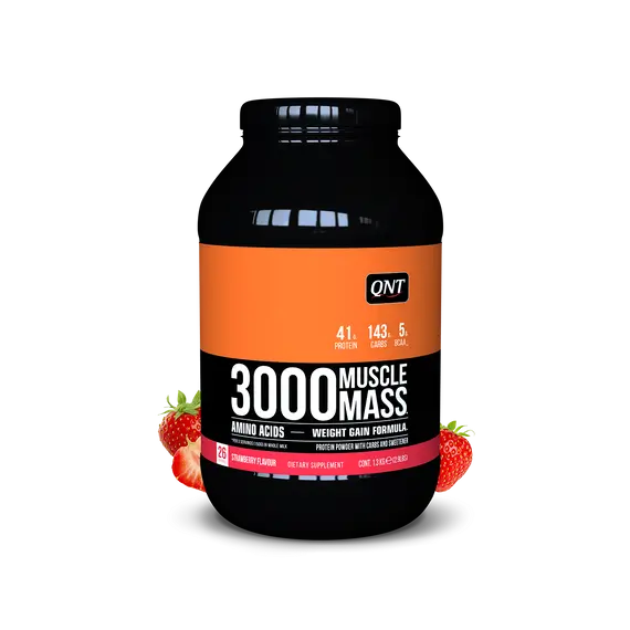 3000Muscle Mass 1.3kg Strawberry QNT