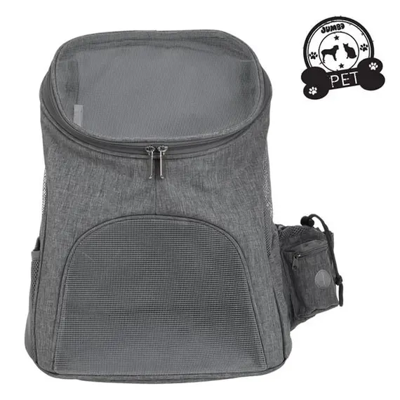 Çantë shpine për kafshë shtëpiake, ngjyrë gri 30x30x45cm