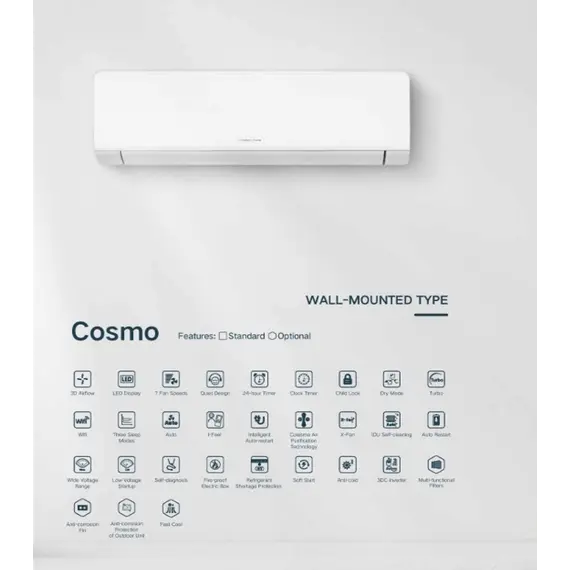 Kondicioner Tosot Cosmo Extreme TWH24AWDXE-K6DNA1A 24000BTU Inverter A++/A+ WiFi, 3 imazh