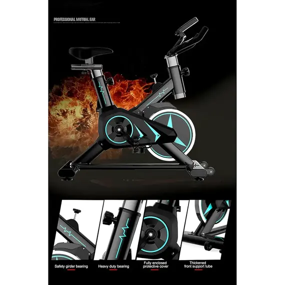 Biçikletë Statike Spin Bike + Biçikletë POLAR WIZARD 3.0 V-Brake Black 26” Dhurate, 7 imazh