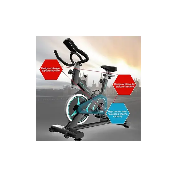 Biçikletë Statike Spin Bike + Biçikletë POLAR WIZARD 3.0 V-Brake Black 26” Dhurate, 3 imazh