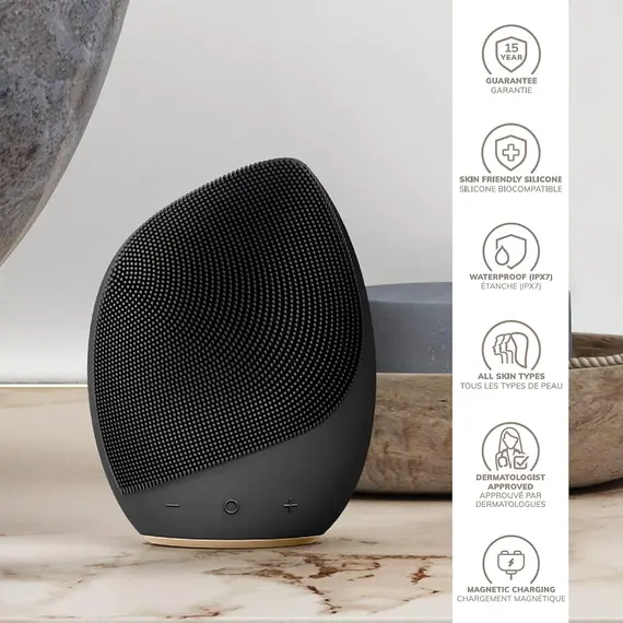 Furçë pastruese sonike për fytyrën SmartAppGuided™ 5 në 1 Gri, 4 imazh