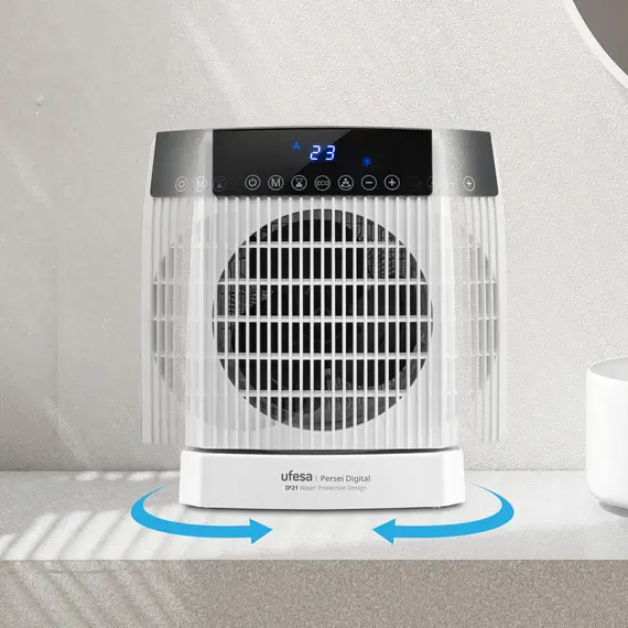 Ngrohëse Ufesa PERSEI Digital 2000W me Termostat, Timer dhe Funksion ECO, 4 imazh