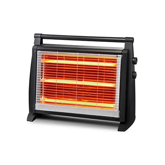 Ngrohëse Elektrike Luxell LX-2830 1800W me 3 Tuba Quartz, Termostat dhe Ventilator