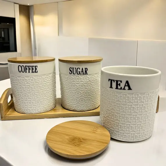 Mbajtese Kafe & Sheqeri Clover - Praktike dhe Komode, 2 imazh