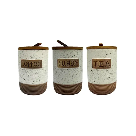 Mbajtese Kafe & Sheqeri Fancy Letters - Dizajn elegant, Ngjyre Beige