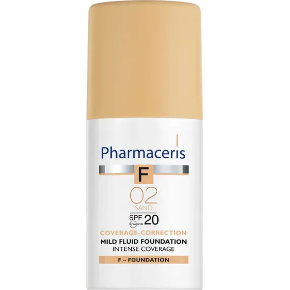 Fondatinë mbuluese me SPF 20+ ngjyrë Sand 02 Pharmaceris Intense Coverage 30 ml