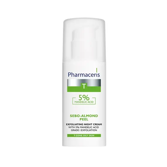 Peeling me acid bajame 5% për fytyrën Pharmaceris Sebo-Almond Peel 50 ml