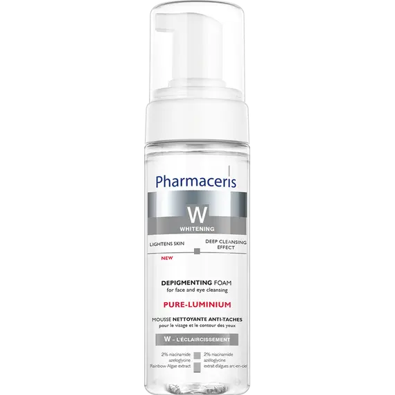 Shkumë depigmentuese për pastrimin e fytyrës dhe syve Pharmaceris Pure-Luminium 150 ml