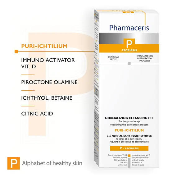 Xhel pastrues me ihtiol për lëkurë problematike Pharmaceris Puri-Ichtilium 250 ml, 3 imazh