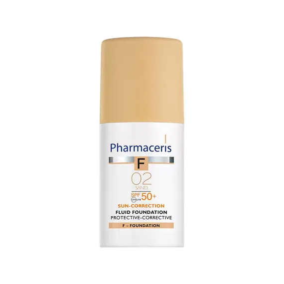 Fondatinë fluide korrigjuese me SPF 50+ ngjyrë Sand 02 Pharmaceris Protective-Corrective 30 ml