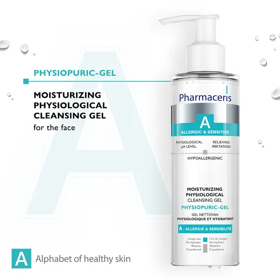 Xhel pastrues fiziologjik për fytyrën Pharmaceris Physiopuric 190 ml, 2 imazh