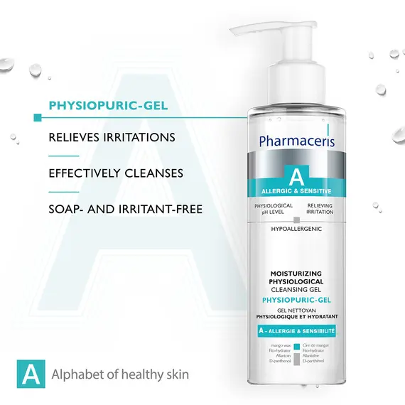 Xhel pastrues fiziologjik për fytyrën Pharmaceris Physiopuric 190 ml, 4 imazh