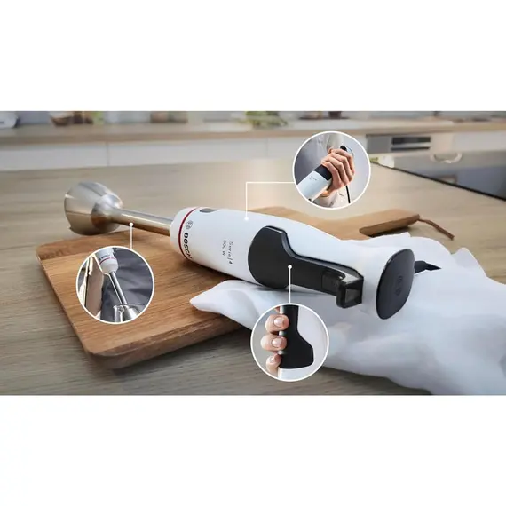 Set Shtrydhëse Frutash & Perimesh Bosch MES25C0 700W 2L + Blender Dore Bosch MSM4W220 600W, 8 imazh