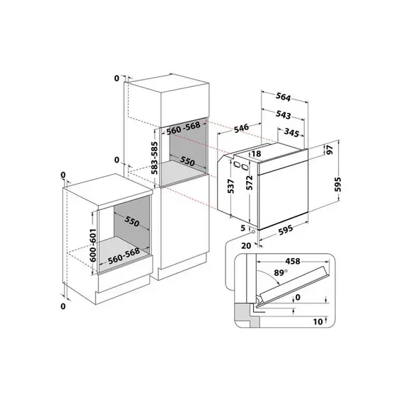 Furrë Whirlpool AKZ9S 8271 IX Elektrike 73L, Incaso, Klasa A+, 6 imazh